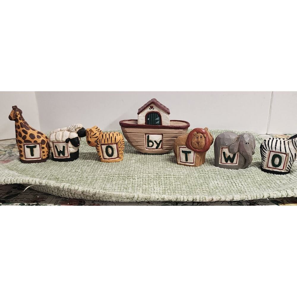 Midwest Cannon Falls Noahs Ark Two By Two Animal Figurine Set